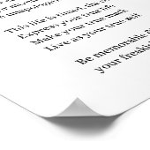 謝らぬお前は自分の詩のポスターの壁 ポスター (角)