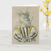 謝ユーモアのある状 カード (黄色い花)