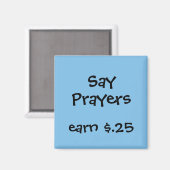 謝礼をチャア子供へー マグネット (正面/裏面)