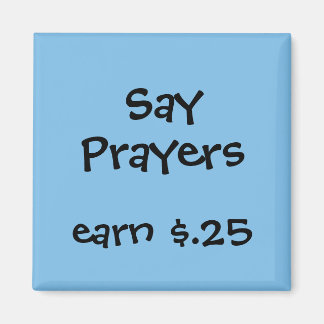 謝礼をチャア子供へー マグネット