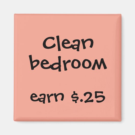 謝礼をチャア子供へー マグネット (正面)