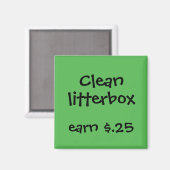 謝礼をチャア子供へー マグネット (正面/裏面)