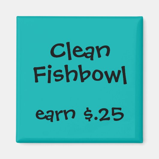 謝礼をチャア子供へー マグネット (正面)