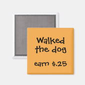 謝礼をチャア子供へー マグネット (正面/裏面)