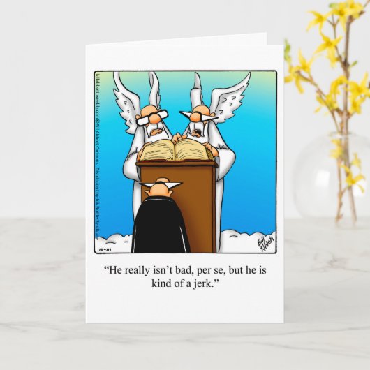 謝罪おもしろいユーモアあいさつカード「斑点」 カード (黄色い花)