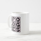 謝罪します、すみません コーヒーマグカップ (正面左)