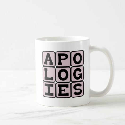 謝罪します、すみません コーヒーマグカップ (右)