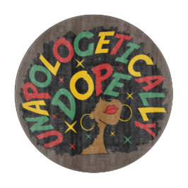 謝罪のドーピング無い黒人少女アフロ カッティングボード