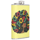 謝罪のドーピング無い黒人少女アフロ フラスク (右)