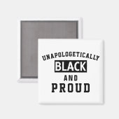 謝罪の余地のない黒と誇りを持った磁石 マグネット (正面/裏面)