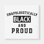 謝罪の余地のない黒と誇りを持った磁石 マグネット (正面)