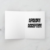謝罪の受け入れカード カード (内部)