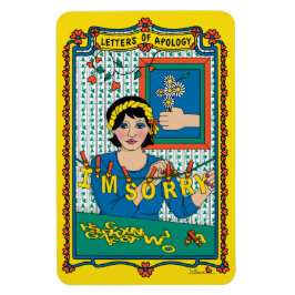 謝罪の手紙_B_4x6冷蔵庫磁石 マグネット