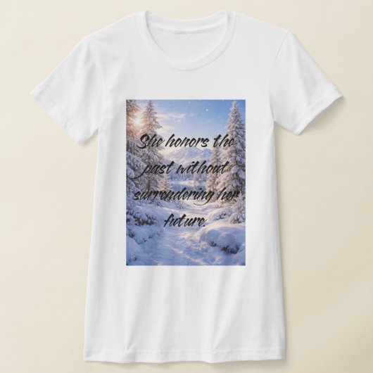 謝罪をやめた時 - 肯定の引用 Tシャツ (レイダウン)