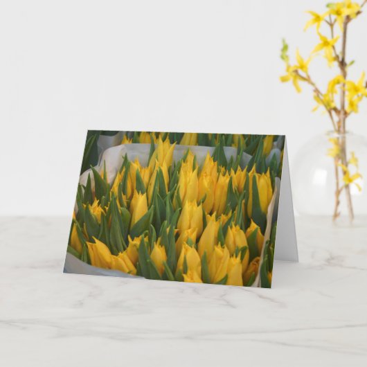 謝罪カード カード (黄色い花)