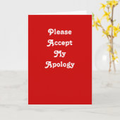 謝罪グリーティングカード カード (黄色い花)