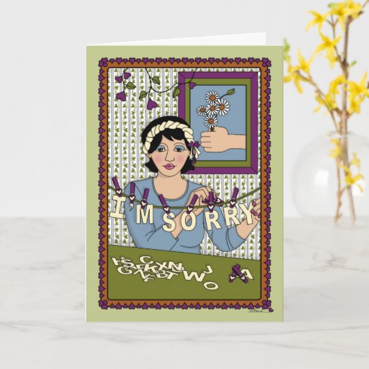 謝罪状_A_Greeting カード (黄色い花)