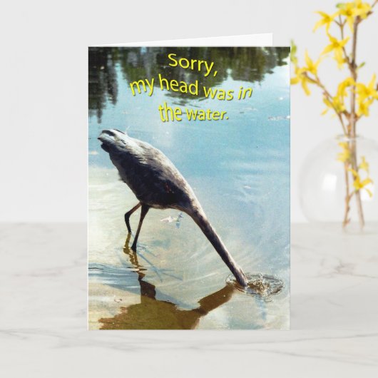 謝罪 カード (黄色い花)