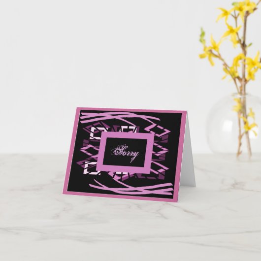 謝罪 カード (黄色い花)