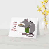 謝罪：申し訳ありません：和平提案：マウス、円 カード (黄色い花)