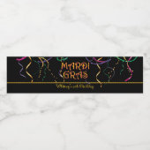 謝肉祭のお祝い ペットボトルラベル (シングルラベル)