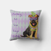 謝肉祭のジャーマン・シェパード クッション (裏面)