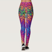 謝肉祭のスタイルのカラフル レギンス (裏面)