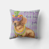 謝肉祭のダックスフント クッション (裏面)