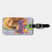 謝肉祭のダックスフント ラゲッジタグ (正面横)