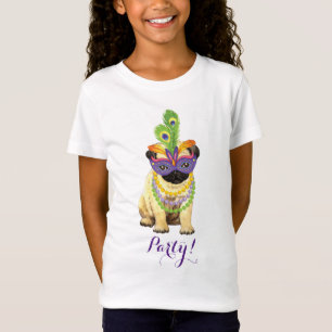 謝肉祭のパグ Tシャツ