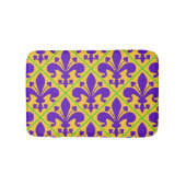 謝肉祭のパーティーのニュー・オーリンズの(紋章の)フラ・ダ・リ バスマット (正面)