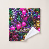 謝肉祭のビーズの浴室タオルセット バスタオルセット (ウォッシュタオル)