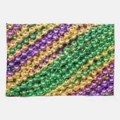 謝肉祭のビーズ キッチンタオル (横)