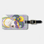 謝肉祭のブルテリア ラゲッジタグ (正面横)