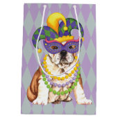 謝肉祭のブルドッグ ミディアムペーパーバッグ (裏面)