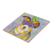 謝肉祭のペンブロークのウェルシュコーギー タイル (側面)