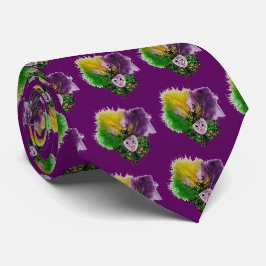 謝肉祭のマスクのタイ ネクタイ (ロール)