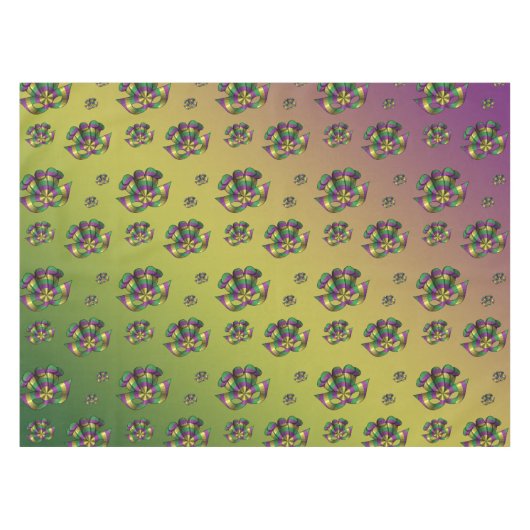 謝肉祭のマスクのテーブルクロス テーブルクロス (正面(横))