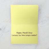 謝肉祭のマスクカード カード (内部)