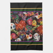 謝肉祭のマスク2 キッチンタオル (縦)