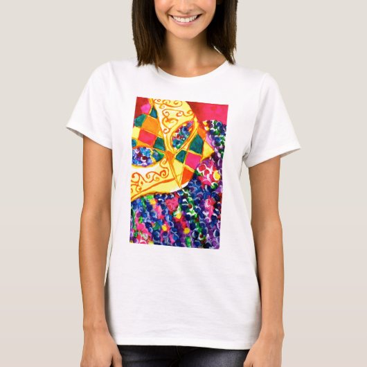 謝肉祭のマスク Tシャツ (正面)