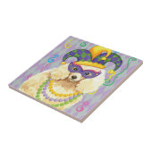 謝肉祭のミニチュアプードル タイル (側面)