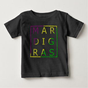 謝肉祭の動揺してな三着色された子供のティー ベビーTシャツ