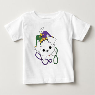 謝肉祭の子犬 ベビーTシャツ