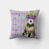 謝肉祭の小型シュナウツァー クッション (裏面)