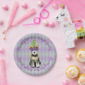 謝肉祭の小型シュナウツァー ペーパープレート (パーティー)