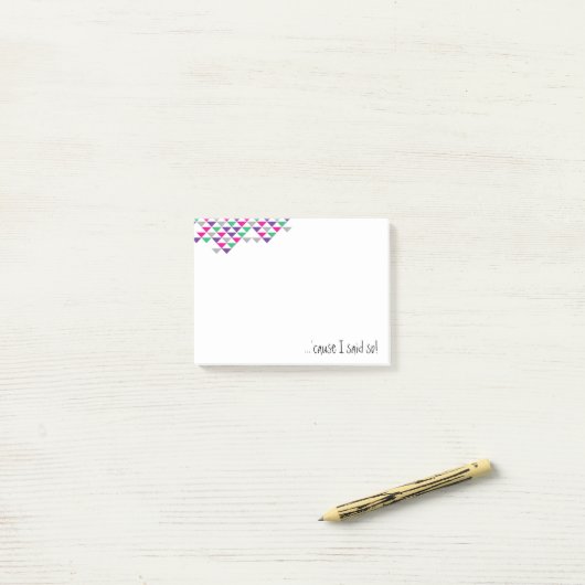 謝肉祭の幾何学的な原因私はそう後it® 4x3を言いました ポストイット (デスク上)