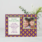 謝肉祭の愚劣の写真の招待状 招待状 (スタンド正面)