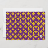 謝肉祭の愚劣の写真の招待状 招待状 (裏面)