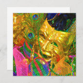 謝肉祭の招待 招待状 (正面/裏面)